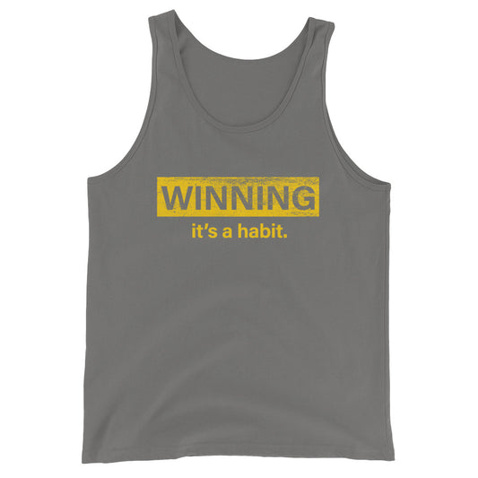 Winning It's a Habit Unisex Tank Top